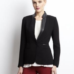 New w/ tag. Blazer with Faux leather detail. Med